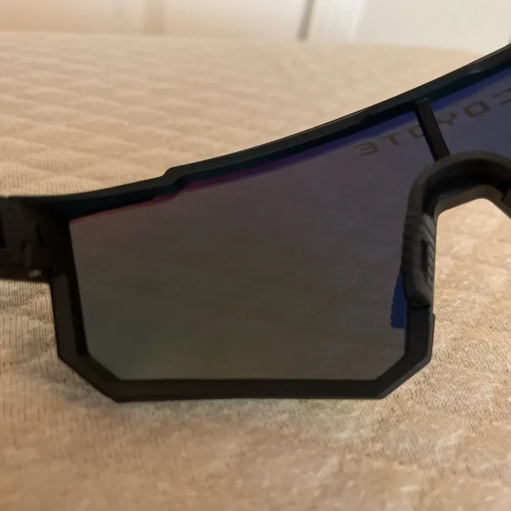 Coyote Cobra Polarized Shield Sunglasses Green Mirror Lens Sport Cycling Hiking